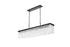 Elegant Lighting Harlow 6 Light Pendant L49 Inch 8 Inch H9 Inch L6 Black in Black and Clear Finish Model: 1070G49BK