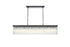 Elegant Lighting Harlow 6 Light Pendant L49 Inch 8 Inch H9 Inch L6 Black in Black and Clear Finish Model: 1070G49BK