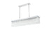 Elegant Lighting Harlow 6 Light Pendant L49 Inch 8 Inch H9 Inch L6 Chrome in Chrome and Clear Finish Model: 1070G49C