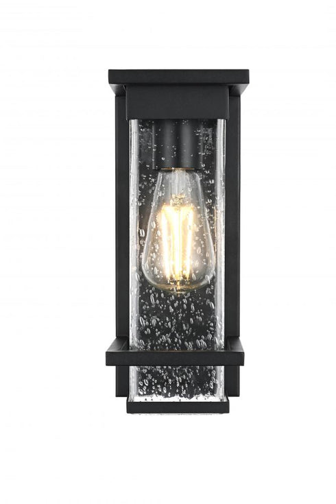 Elegant Lighting Harper 7 inch Outdoor Pendant in Black Model: OD367W12BK