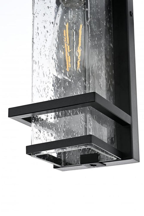 Elegant Lighting Harper 7 inch Outdoor Pendant in Black Model: OD367W12BK