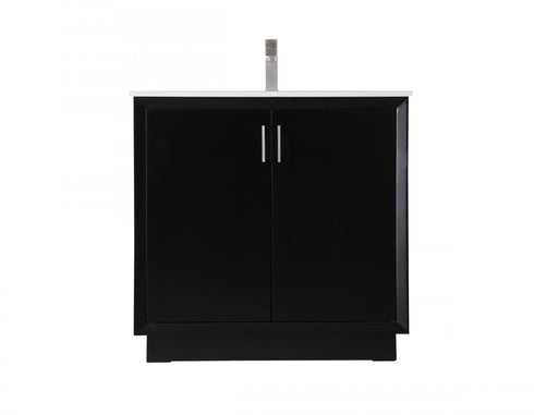 Elegant Lighting Hayes 36 Inch Single Bathroom Vanity in Black Model: VF19636BK