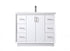 Elegant Lighting Hayes 42 Inch Single Bathroom Vanity in Black Model: VF19642BK