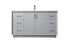 Elegant Lighting Hayes 60 Inch Single Bathroom Vanity in Black Model: VF19660BK