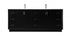 Elegant Lighting Hayes 84 Inch Double Bathroom Vanity in Black Model: VF19684DBK