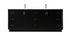 Elegant Lighting Hayes 84 Inch Double Bathroom Vanity in Black Model: VF19684DBK