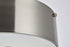 Elegant Lighting Hazen 2 light 12 inch Burnished Nickel flush mount in Burnished Nickel and White Finish Model: LD6025