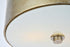Elegant Lighting Hazen 2 light 12 inch Vintage Silver flush mount in Vintage Silver and White Finish Model: LD6023