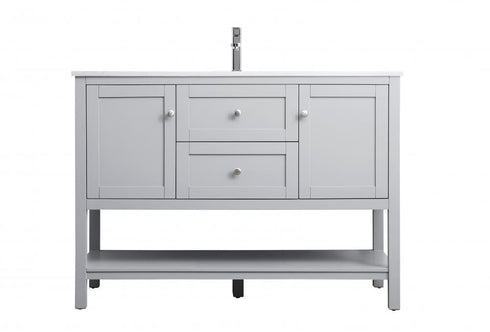 Elegant Lighting Heath 48 Inch Single Bathroom Vanity in Grey Model: VF22248GR