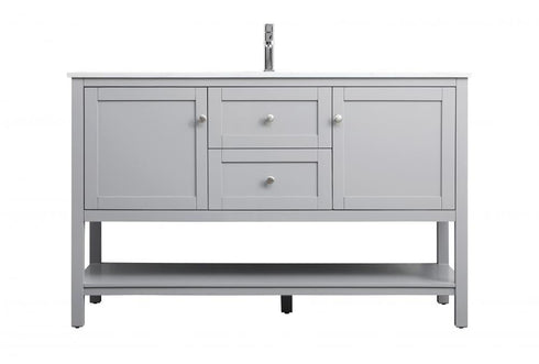Elegant Lighting Heath 54 Inch Single Bathroom Vanity in Grey Model: VF22254GR