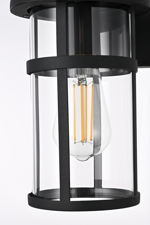 Elegant Lighting Henrik 1 Light Wall Sconce W5.9 Inch E7.0 Inch H10.6 Inch in Black Model: OD406W11BK
