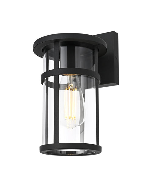 Elegant Lighting Henrik 1 Light Wall Sconce W5.9 Inch E7.0 Inch H10.6 Inch in Black Model: OD406W11BK