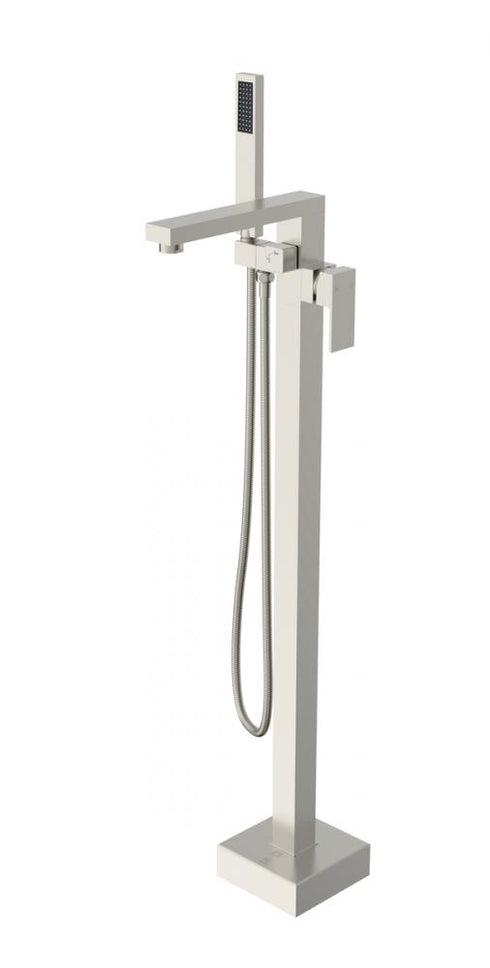 Elegant Lighting Henry Floor Mounted Roman Tub Faucet with Handshower in Brushed Gold Model: FAT-8002BGD