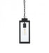 Elegant Lighting Hilton 7 inch Outdoor Pendant in Black Model: OD330H15BK