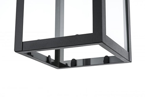 Elegant Lighting Hilton 7 inch Outdoor Pendant in Black Model: OD330H15BK