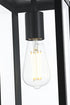 Elegant Lighting Hilton 7 inch Outdoor Pendant in Black Model: OD330H15BK