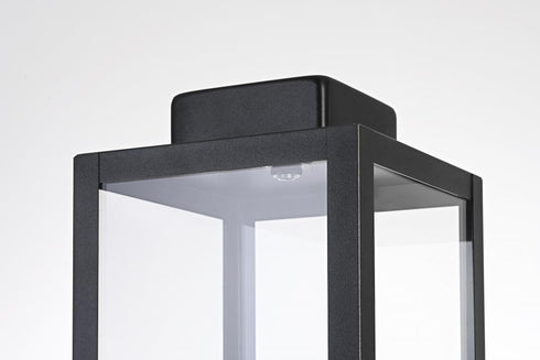 Elegant Lighting Hilton 7 inch Outdoor Pendant in Black Model: OD330P19BK