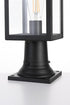 Elegant Lighting Hilton 7 inch Outdoor Pendant in Black Model: OD330P19BK