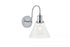 Elegant Lighting Histoire 1 light black Wall Sconce in Black and Clear Finish Model: LD4017W7BK