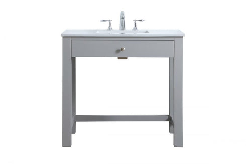 Elegant Lighting Hudson 36 Inch Ada Compliant Bathroom Vanity in Grey Model: VF14836GR