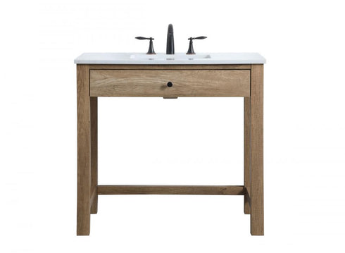 Elegant Lighting Hudson 36 Inch Ada Compliant Bathroom Vanity in Grey Model: VF14836GR