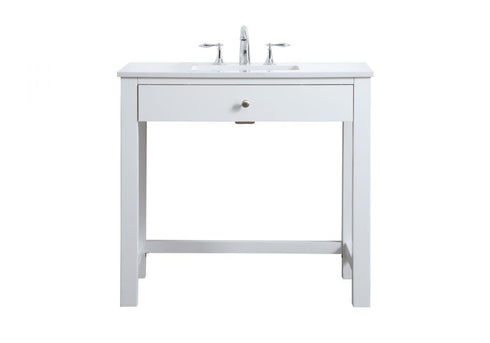 Elegant Lighting Hudson 36 Inch Ada Compliant Bathroom Vanity in Grey Model: VF14836GR