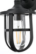 Elegant Lighting Hugo 1 Light Wall Sconce W6 Inch xH11.5 Inch xE8 Inch in Black Model: OD807W12BK