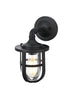 Elegant Lighting Hugo 1 Light Wall Sconce W6 Inch xH11.5 Inch xE8 Inch in Black Model: OD807W12BK