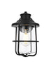 Elegant Lighting Huxley 1 Light Wall Sconce W7 Inch xH11.5 Inch xE8 Inch in Black Model: OD808W12BK