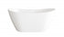 Elegant Lighting Ines 59 inch Soaking Bathtub in Glossy White with Brushed Gold Trim Model: BT10354GW-BGD