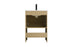 Elegant Lighting Ira Vanity Cabinet 2Dr W24 Inch xD19 Inch xH34 Inch in Honey Brown Model: VF25224MHB