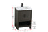 Elegant Lighting Ira Vanity Cabinet 2Dr W24 Inch xD19 Inch xH34 Inch in Mocha Brown Model: VF25224MMB