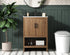Elegant Lighting Ira Vanity Cabinet 2Dr W24 Inch xD19 Inch xH34 Inch WB in Walnut Brown Finish Model: VF25224WB