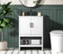 Elegant Lighting Ira Vanity Cabinet 2Dr W24 Inch xD19 Inch xH34 Inch WH in White Finish Model: VF25224MWH