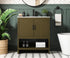 Elegant Lighting Ira Vanity Cabinet 2Dr W30 Inch xD19 Inch xH34 Inch in Chestnut Brown Model: VF25230MCB