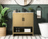 Elegant Lighting Ira Vanity Cabinet 2Dr W30 Inch xD19 Inch xH34 Inch in Honey Brown Model: VF25230MHB