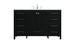 Elegant Lighting Irene 54 Inch Single Bathroom Vanity in Black Model: VF18854BK