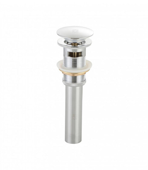 Elegant Lighting Irving Pop Up Bathroom Sink Drain with Overflow in Brushed Gold Model: VDN100BGD