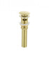 Elegant Lighting Irving Pop Up Bathroom Sink Drain with Overflow in Brushed Gold Model: VDN100BGD