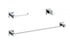 Elegant Lighting Isla 3 piece Bathroom Hardware Set in Brushed Gold Model: HWB-12S3HBGD