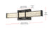 Elegant Lighting Ivaan 1 Light Wall Sconce L16 Inch E4.5 Inch H4.3 Inch LED 8 Watt 3CCT in Black Model: LD302W16BK