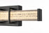 Elegant Lighting Ivaan 1 Light Wall Sconce L16 Inch E4.5 Inch H4.3 Inch LED 8 Watt 3CCT in Black Model: LD302W16BK