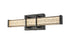 Elegant Lighting Ivaan 1 Light Wall Sconce L16 Inch E4.5 Inch H4.3 Inch LED 8 Watt 3CCT in Black Model: LD302W16BK
