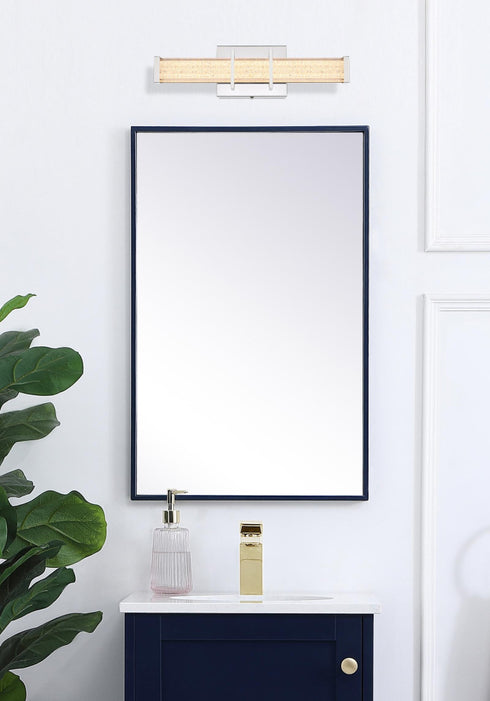 Elegant Lighting Ivaan 1 Light Wall Sconce L16 Inch E4.5 Inch H4.3 Inch LED 8 Watt 3CCT in Chrome Model: LD302W16C
