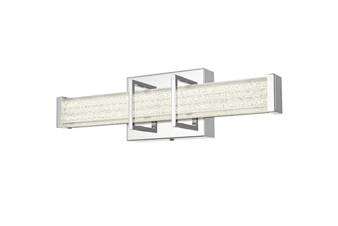 Elegant Lighting Ivaan 1 Light Wall Sconce L16 Inch E4.5 Inch H4.3 Inch LED 8 Watt 3CCT in Chrome Model: LD302W16C