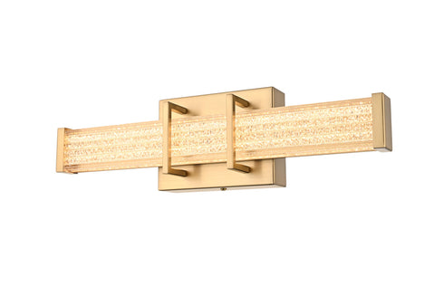 Elegant Lighting Ivaan 1 Light Wall Sconce L16 Inch E4.5 Inch H4.3 Inch LED 8 Watt 3CCT in Satin Gold Model: LD302W16SG