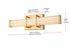 Elegant Lighting Ivaan 1 Light Wall Sconce L16 Inch E4.5 Inch H4.3 Inch LED 8 Watt 3CCT in Satin Gold Model: LD302W16SG