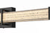 Elegant Lighting Ivaan 1 Light Wall Sconce L24 Inch E4.5 Inch H4.3 Inch LED 14 Watt 3CCT in Black Model: LD302W24BK