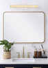 Elegant Lighting Ivaan 1 Light Wall Sconce L24 Inch E4.5 Inch H4.3 Inch LED 14 Watt 3CCT in Chrome Model: LD302W24C