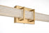 Elegant Lighting Ivaan 1 Light Wall Sconce L24 Inch E4.5 Inch H4.3 Inch LED 14 Watt 3CCT in Satin Gold Model: LD302W24SG
